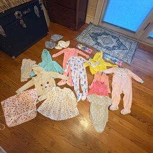 Toddler Girl Clothing, Princess hair bows  bundle. 12 to 18 months